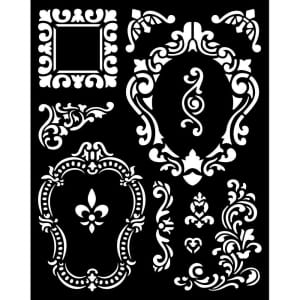 Stamperia Stencil 20 by 25 cm - Alice Frames