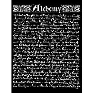 Stamperia Stencil 20 by 25 cm - Textures, Alchemy