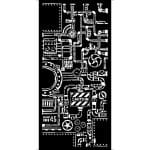 Stamperia Stencil 4.72"X9.84" - Control Room, Lady Vagabond Lifestyle