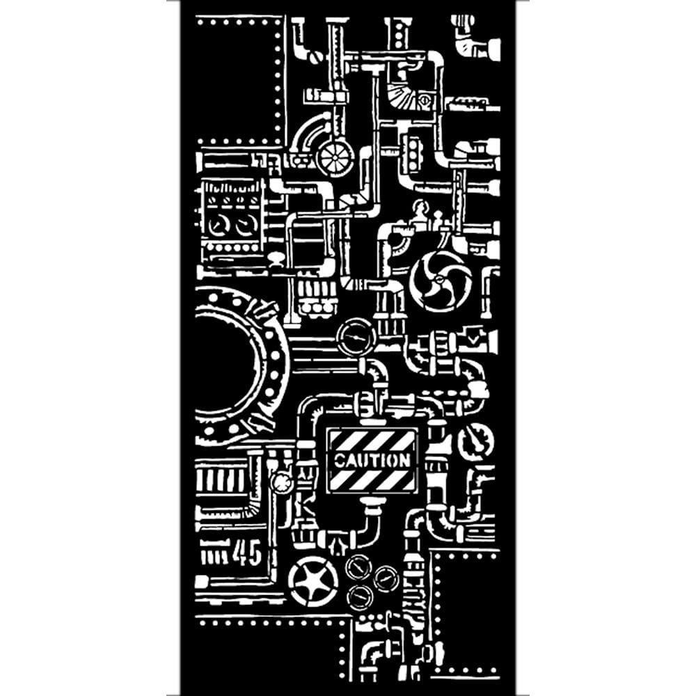 Stamperia Stencil 4.72"X9.84" - Control Room, Lady Vagabond Lifestyle Stamperia Stencil KSTDL54 Stamperia Stencil 4.72"X9.84" - Control Room, Lady Vagabond Lifestyle