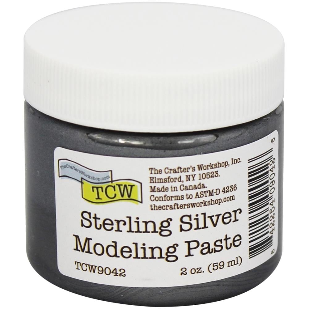 Crafter's Workshop Modeling Paste 2oz - Sterling Silver TCW paste TCW9042 Crafter's Workshop Modeling Paste 2oz - Sterling Silver
