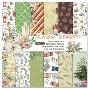 Christmas Season (Pack of 24 sheets) - 6 by 6 inch