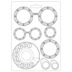 Stamperia Soft Maxi Mould A5 - Goggles, Lady Vagabond Lifestyle