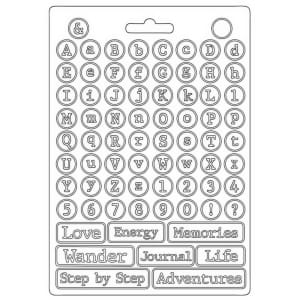 Stamperia Soft Maxi Mould A5 - Alphabet, Lady Vagabond Lifestyle