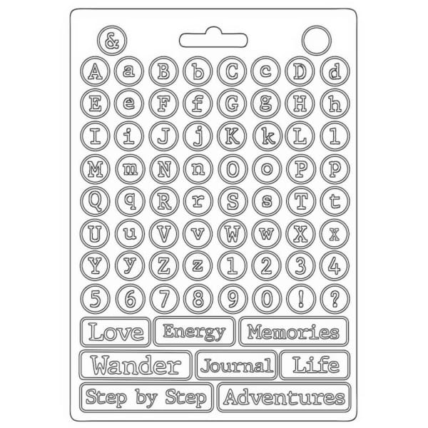 Stamperia Soft Maxi Mould A5 - Alphabet, Lady Vagabond Lifestyle
