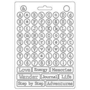 Stamperia Soft Maxi Mould A5 - Alphabet, Lady Vagabond Lifestyle