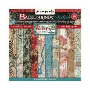 Stamperia Double-Sided Paper Pad 8"X8" 10/Pkg - Sir Vagabond In Japan
