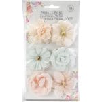 Prima Marketing Mulberry Paper Flowers - Princess/Love Story, 6/Pkg
