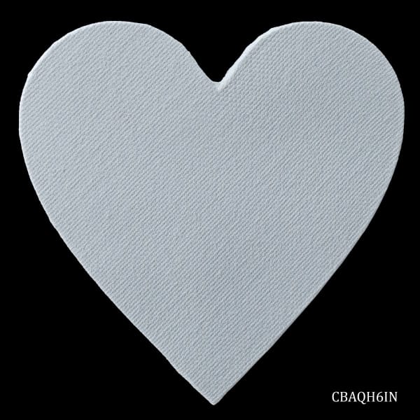 Canvas Board Artist Quality Heart 6 inch