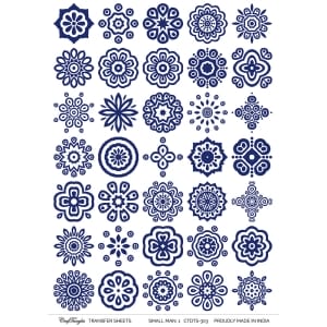 CrafTangles A4 Transfer It Sheets - Small Mandalas 1