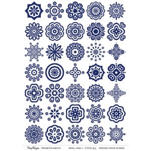 CrafTangles A4 Transfer It Sheets - Small Mandalas 1