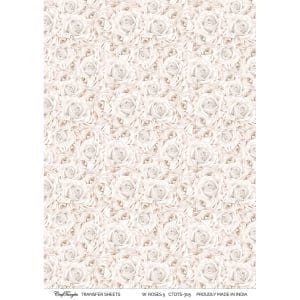 CrafTangles A4 Transfer It Sheets - Watercolour Roses 5