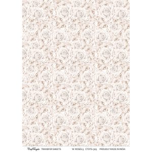 CrafTangles A4 Transfer It Sheets - Watercolour Roses 5