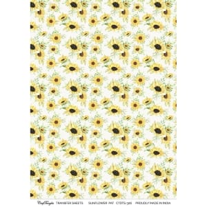 CrafTangles A4 Transfer It Sheets - Sunflower Pattern