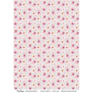 CrafTangles A4 Transfer It Sheets - Floral Print 11