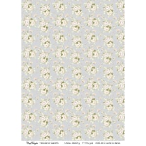 CrafTangles A4 Transfer It Sheets - Floral Print 9