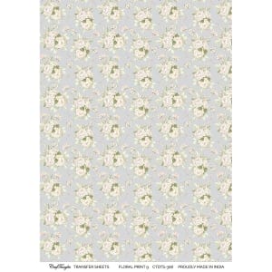 CrafTangles A4 Transfer It Sheets - Floral Print 9