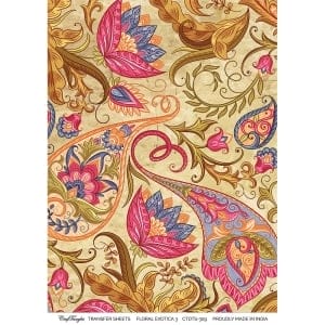 CrafTangles A4 Transfer It Sheets - Floral Exotica 3
