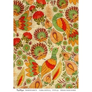CrafTangles A4 Transfer It Sheets - Floral Exotica 5