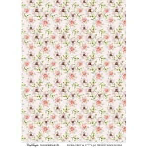 CrafTangles A4 Transfer It Sheets - Floral Print 14
