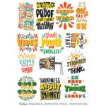 CrafTangles A4 Transfer It Sheets - Quotes - Everyday Quotes 3