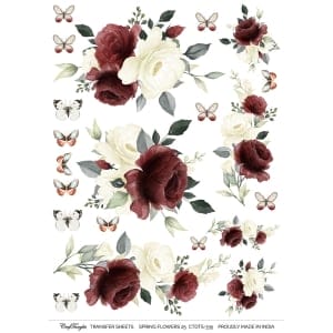 CrafTangles A4 Transfer It Sheets - Spring Flowers 25