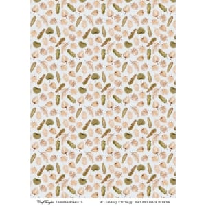 CrafTangles A4 Transfer It Sheets - Watercolour Leaves 3