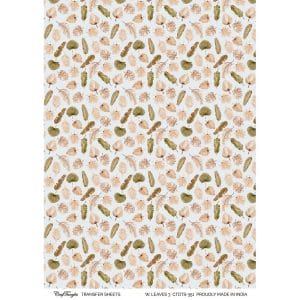 CrafTangles A4 Transfer It Sheets - Watercolour Leaves 3