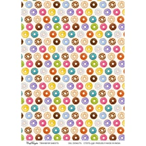 CrafTangles A4 Transfer It Sheets - Delicious Donuts