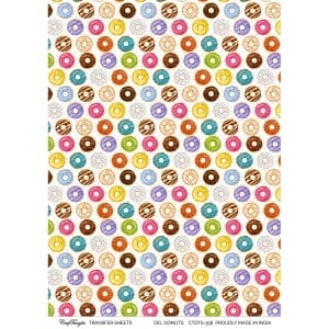 CrafTangles A4 Transfer It Sheets - Delicious Donuts