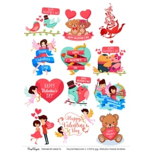 CrafTangles A4 Transfer It Sheets - Valentine's Day 2