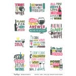 CrafTangles A4 Transfer It Sheets - Quotes - Wine