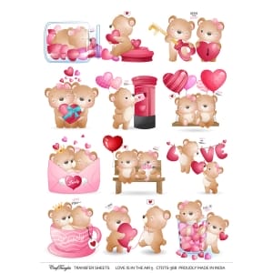 CrafTangles A4 Transfer It Sheets - Love is in the Air 5
