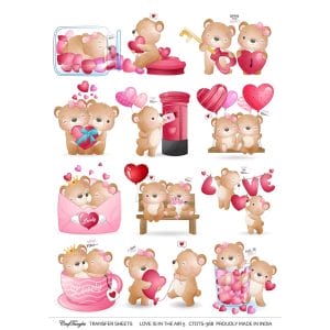 CrafTangles A4 Transfer It Sheets - Love is in the Air 5
