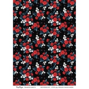 CrafTangles A4 Transfer It Sheets - Roses Pattern