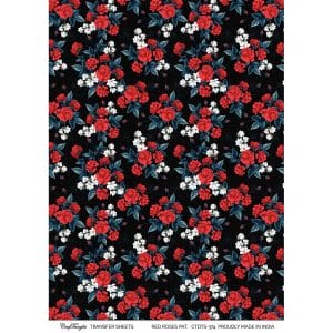 CrafTangles A4 Transfer It Sheets - Roses Pattern