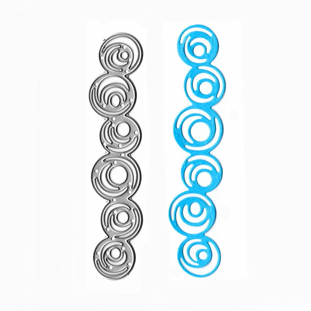Steel Border Dies - Circles (LC1808) CrafTAdda Steel Cutting Dies XY1099 Steel Border Dies - Circles (XY1099)