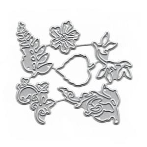 Steel Cutting Dies - Tiny leaves and flowers (Set of 6 dies)