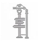 Steel Cutting Dies - Travel Sign Post(Set of 4 dies)