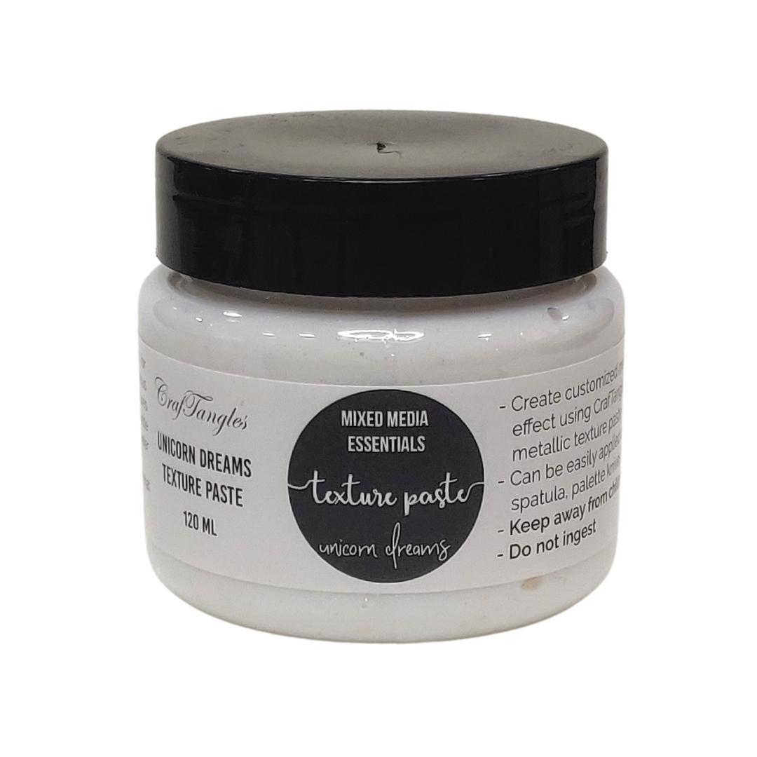 CrafTangles mixed media essentials - Shimmer Texture Paste - Unicorn Dreams (120 ml) CrafTangles Texture Paste Unicorn Dreams CrafTangles mixed media essentials - Shimmer Texture Paste - Unicorn Dreams (120 ml)