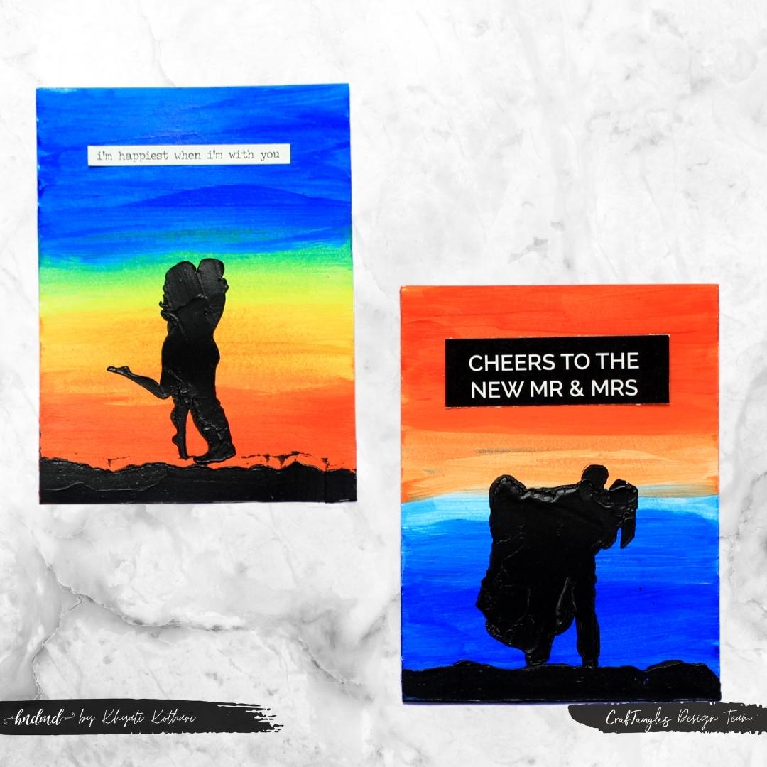 CrafTangles 6x6 Stencils - Couple Silhouette CrafTangles Couple Silhouette 1 CrafTangles_Couple_Silhouette_1