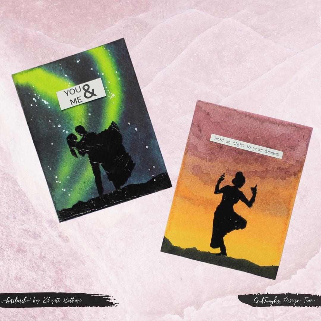 CrafTangles 6x6 Stencils - Couple Silhouette CrafTangles Indian Dancer 2 CrafTangles_Indian_Dancer_2