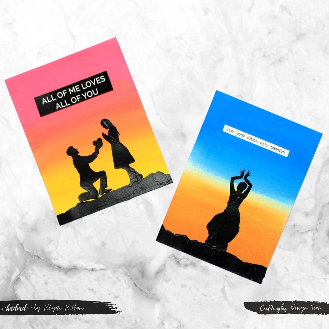 CrafTangles 6x6 Stencils - Couple Silhouette CrafTangles Indian Dancer 3 CrafTangles_Indian_Dancer_3