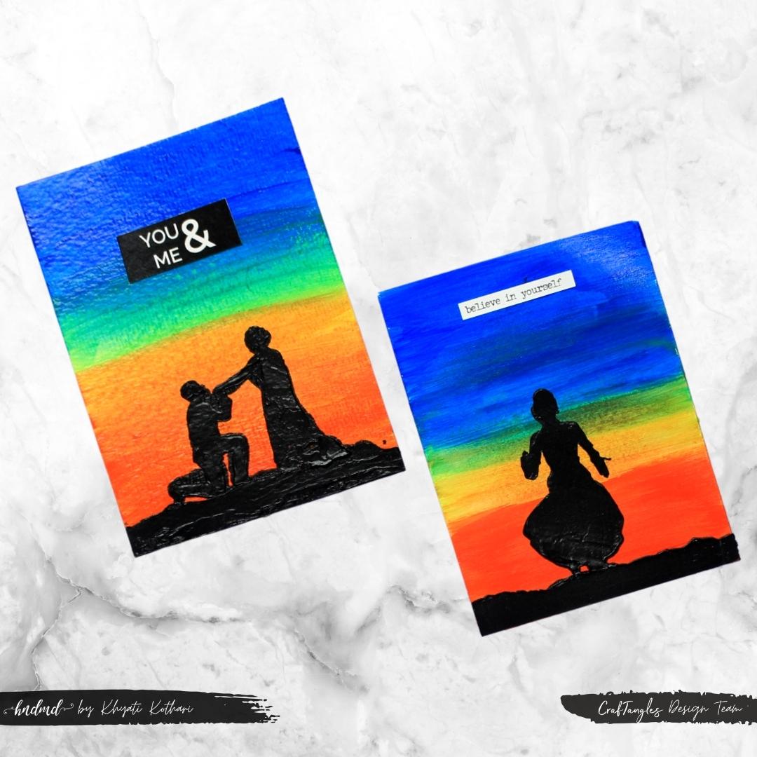 CrafTangles 6x6 Stencils - Couple Silhouette CrafTangles Indian Dancer 4 CrafTangles_Indian_Dancer_4