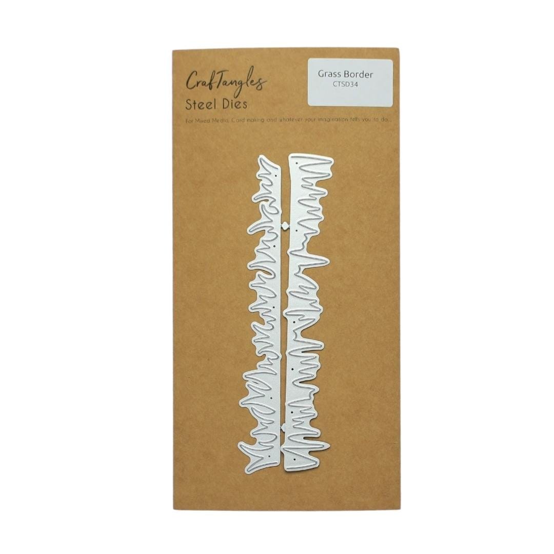 CrafTangles Steel Dies - Grass Border (Set of 2 dies) CrafTangles Steel Dies Grass Border CrafTangles Steel Dies - Grass Border (Set of 2 dies)