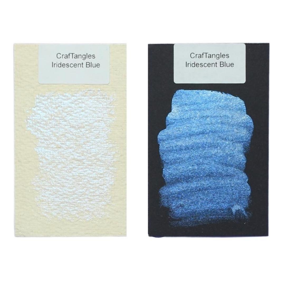 CrafTangles_Watercolor_Pans_Swatch_Iridescent_Blue