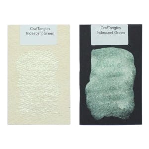CrafTangles_Watercolor_Pans_Swatch_Iridescent_Green