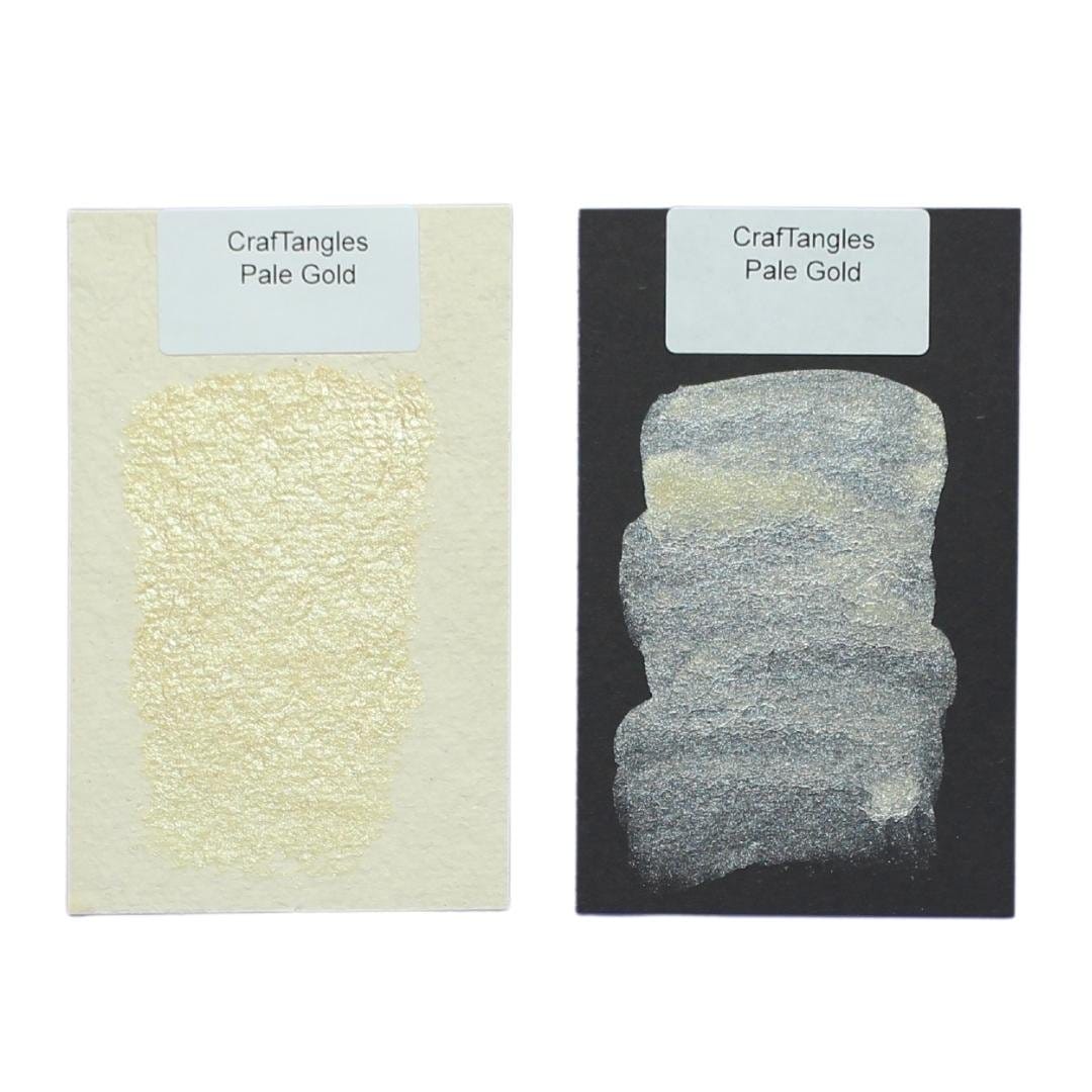 CrafTangles Watercolour Full Pans - Pale Gold CrafTangles Watercolor Pans Swatch Pale Gold CrafTangles_Watercolor_Pans_Swatch_Pale_Gold