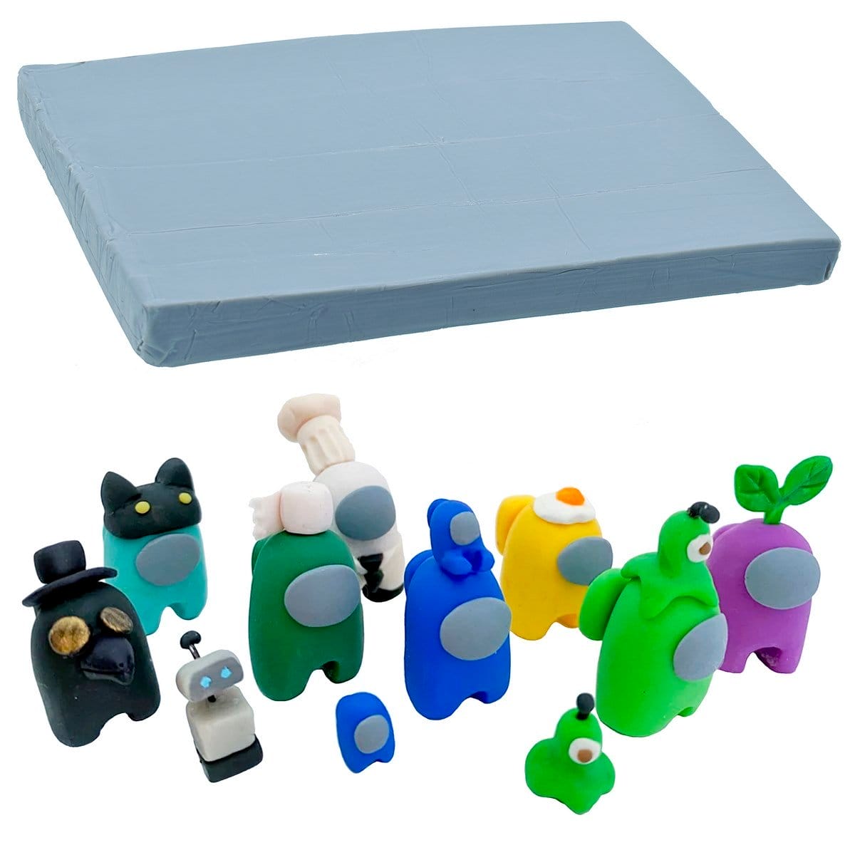 Polymer Clay 250gm Gray PCLAY GY polymer clay 1 PCLAY-GY_polymer_clay_1