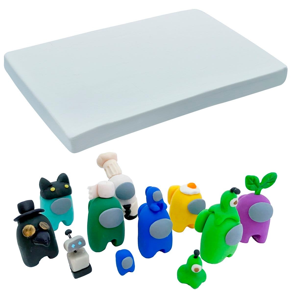 Polymer Clay 250gm White PCLAY WE polymer clay 1 PCLAY-WE_polymer_clay_1